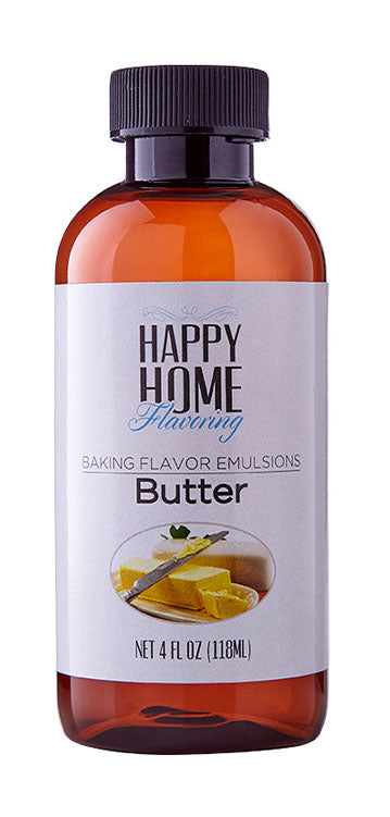 Happy Home Imitation Butter Flavoring, Non-Alcoholic, Certified Kosher, 7  oz.